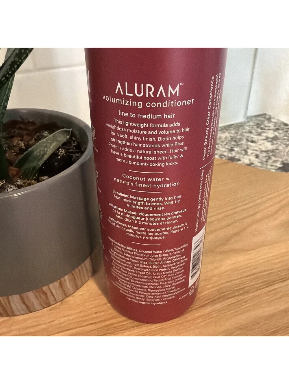 Aluram Clean Beauty Collection Volumizing Conditioner 12 oz